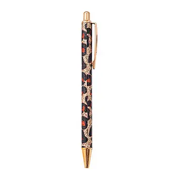  1,0 мм Шариковая ручка для беглого письма Металлическая Ручка для студенческих Экзаменов с леопардовым Принтом, Канцелярская ручка для офиса   
