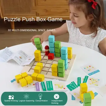 1 Комплект интересных строительных блоков для раннего обучения, строительные блоки, упражнение для мышления, мультяшная доска-головоломка, детская игра для мозга