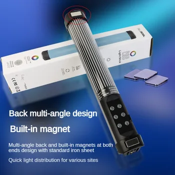 10 Вт Мини RGB светодиодная видеосъемка 2000 мАч Cri 95 Портативное карманное фотографическое освещение Vlog Fill Light Лампа для смартфона DSLR SLR