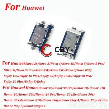 10 шт. Оригинальный Применимый комплект для Huawei Honor 20 P20 P30 Lite Nova 2S 3 3E Разъем Micro USB порт зарядки Разъемная розетка