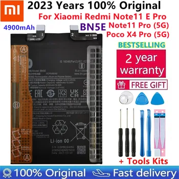 100% Оригинальный Аккумулятор BN5E Для Xiaomi Redmi Note11 E Pro/Note11 Pro 5G/Poco X4 Pro Емкостью 5G Аккумуляторы Для Телефонов Bateria