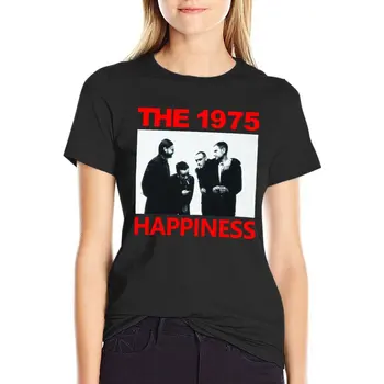 1975 - Футболка Happiness, летняя одежда, винтажная футболка, футболка с аниме, тренировочные футболки для женщин