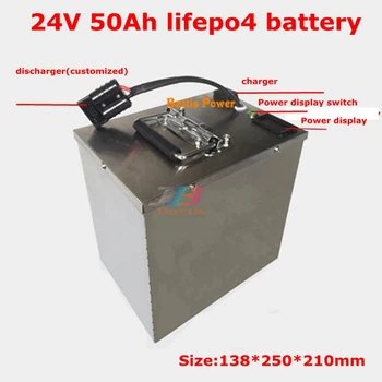 24V 50Ah LiFePO4 аккумулятор BMS 8S для 2400W RV инверторный скруббер для пола промышленный пылесос salor trike roadster + зарядное устройство 5A
