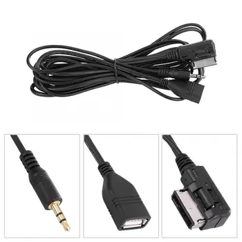 3,5 мм Автомобильный музыкальный интерфейс AMI MMI USB AUX Аудиокабель-адаптер для Benz C63 E200l CLS E S ML с интерфейсом AMI