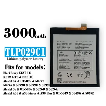 3000 мАч TLp029C1 Аккумулятор для TCL Alcatel A30 Fierce A30 Plus OT-5049S OT-5049Z для Blackberry Key2 LE Key 2 LE (не для key2)