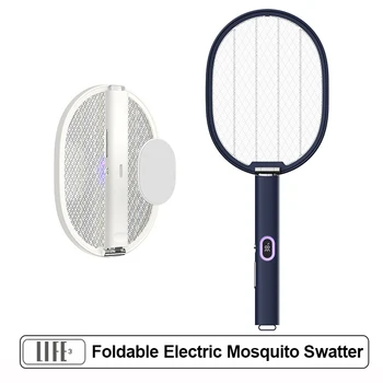 3life Складная электрическая мухобойка от комаров, бытовая USB-перезаряжаемая портативная лампа от комаров, Многофункциональная мухобойка 2 в 1