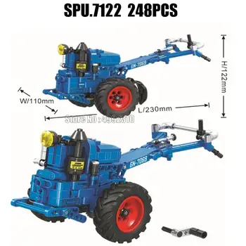 7069 248 шт. технический шагающий сельскохозяйственный трактор строительные блоки игрушка