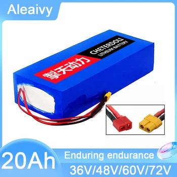 Aleaivy 36V 48V 60V 20Ah Ebike battery 21700 Литиевая аккумуляторная батарея для Электрического Велосипеда Электрический Скутер + Зарядное Устройство 42V 54.6V 67.2V