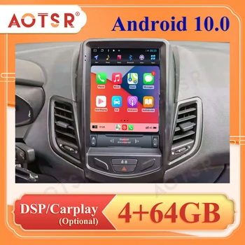 Android 10 64 ГБ для Ford Fiesta Автомобильное радио Tesla GPS Навигация Мультимедийный видеоплеер Автозвук Стерео головное устройство CD-плеер