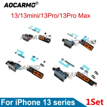 Aocarmo для iPhone 13 Pro Max 13 Mini 13Pro Полный комплект защитной сетки для динамиков Запасные части для сетки для громкоговорителей
