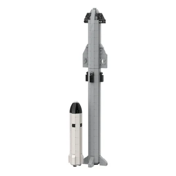 BuildMOC SpaceX Starship Сверхтяжелая Ракета-Носитель Строительные Блоки Набор Falcon Ракета-Носитель Кирпичи Игрушки Для Детей Подарки На День Рождения
