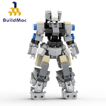 BuildMoc Высокотехнологичный механизированный морской костюм робота Mehca, Набор строительных блоков, Фигурки Рыцарей, Игрушки для детей, подарок на день рождения