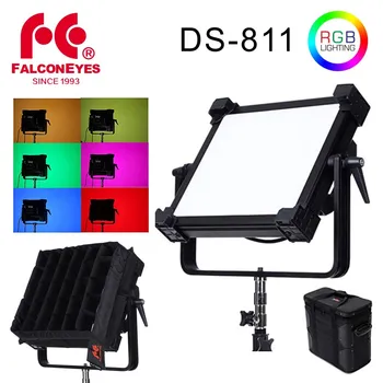 Falcon Eyes DS-811 200 Вт RGB LED Video Fotografia Light Поддержка Bluetooth (APP) Управление 8 Сюжетными режимами Лампа непрерывного освещения