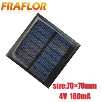 Fraflor 2pcs 4V 160mA Хорошее Качество, эффективное Новое зарядное устройство для солнечных батарей для домашнего модуля, Долговечная энергия солнечной панели