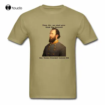 Gen. Thomas Stonewall Jackson Цитата Женская футболка На Заказ Aldult Teen Унисекс Футболка С цифровой печатью Xs-5Xl
