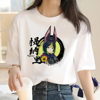 Genshin Impact Tee женские забавные футболки женская одежда y2k