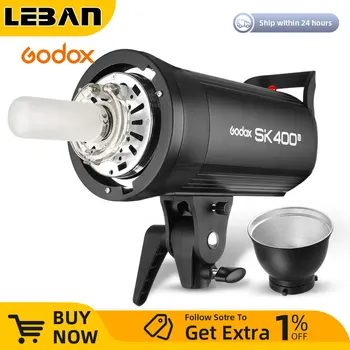 Godox SK400II 400Ws GN65 Профессиональная студийная вспышка-стробоскоп со встроенной беспроводной системой X 2.4G Creative Shooting Обновление SK400