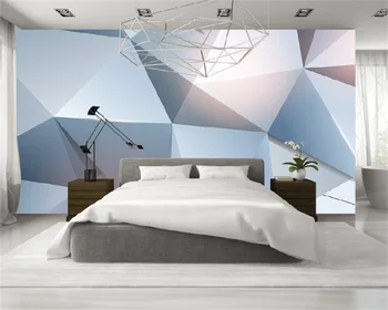 Papel de parede обои на заказ 3D трехмерная геометрия конуса диван для спальни фон стены домашний декор фреска из папье-маше