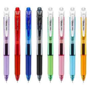 Pentel EnerGel Жидкая Цветная Гелевая Ручка BLN105 Быстросохнущая Ручка-Пресс-Роллер 0,5 мм Металлическая Ручка С Наконечником Иглы Офисные Школьные Принадлежности