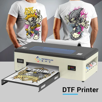 Refinecolor DTF принтер для футболок A3 прямой печати на пленке Для Одежды, Толстовок, Шляп, нетканых сумок, многофункциональный dtf принтер