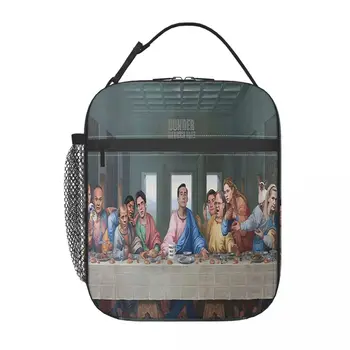 The Last Supper Office Edition Meme Термоизолированная сумка для ланча Женская Сменный контейнер для ланча Коробка для хранения продуктов Работа