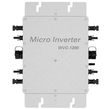 WVC-Инвертор солнечной энергии мощностью 1200 Вт, Фотоэлектрический микроинвертор, подключенный к солнечной сети