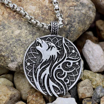 youe shone Odin ожерелье с волком и вороном, ювелирная подвеска, скандинавские украшения, подвеска с шармом викинга.