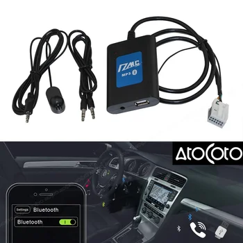 Автомобильный DMC Bluetooth USB Цифровой Музыкальный Чейнджер AUX 12-контактный Адаптер Интерфейса для VW Audi Skoda Seat 8-контактный CD-Радио MP3 Аудиовход
