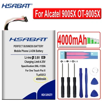 Аккумулятор HSABAT 4000 мАч TLp032C2 для Alcatel One Touch Pixi 8 8.0 3G 9005X OT-9005X