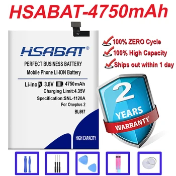 Аккумулятор HSABAT 4750mAh BLP597 для Oneplus 2 One Plus Two бесплатная доставка