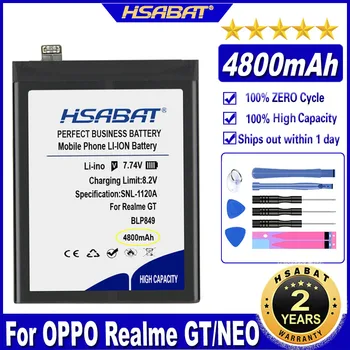 Аккумулятор HSABAT BLP849 4800mAh для аккумуляторов Realme GT 5G/GT NEO/GT Master Explorer Edition.