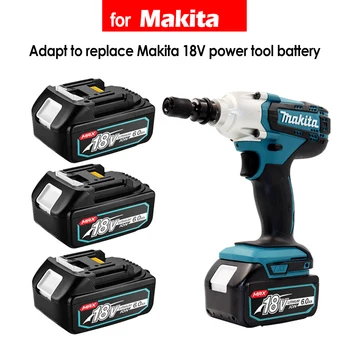 аккумуляторная батарея makita 18v с зарядным устройством для шуруповерта Makita аккумуляторная дрель угловой ключ bl1830b bl1850b bl1860 аккумулятор
