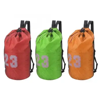 Баскетбольная футбольная тренировочная сумка с сетчатым покрытием, спортивная сумка на шнурке, рюкзак для тренировок в тренажерном зале, спортивная сумка через плечо