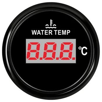 Бесплатная Доставка 52 мм Цифровые Датчики Температуры Воды 287,4 ~ 22,4 Ом ЖК-Измерители Температуры Воды 40 ~ 120 ℃ для Авто Мотоцикла Грузовика Лодки