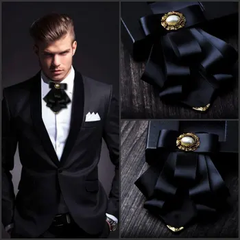 Британский мужской деловой галстук, шейный платок, Женская свадебная вечеринка, металлический галстук-бабочка из золотого сплава, формальный шикарный зажим для ленты для жениха, галстук-бабочка