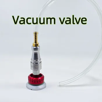 Вакуумный самоуплотняющийся металлический клапан, направляющее сопло, соединительный переходник для полимерной трубы, производство вытяжного воздуха, вакуумная герметизирующая упаковка