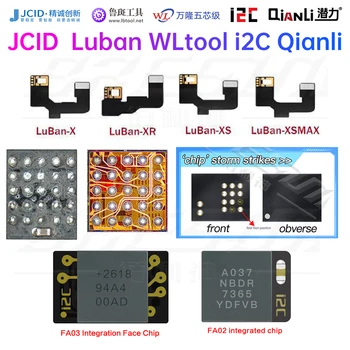 Гибкий кабель JCID I2C LB Chip Luban Dot Matrix для iPhone X XR XS 11 12 13 Pro MAX iC FaceID Замена Кабеля Инструмент Для Ремонта Телефона