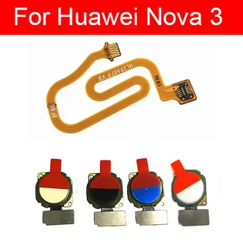 Гибкий кабель кнопки Home для Huawei Nova 3 AL00 LX1 LX9 TL20 Nova 3i, Nova 3e, замена гибкой ленты датчика распознавания возврата