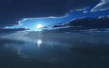 Голубой океан, Полная Луна, Облака, фон для фотостудии, Высококачественная компьютерная печать, свадебный фон