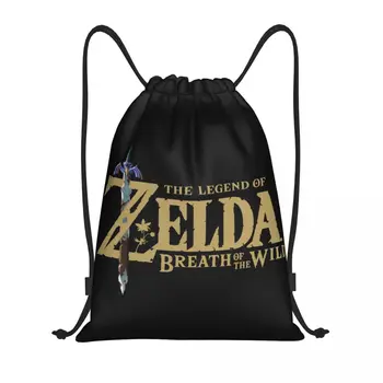 Горячая игра Zeldas Legend рюкзак на шнурке, спортивная спортивная сумка для мужчин, женская сумка для покупок
