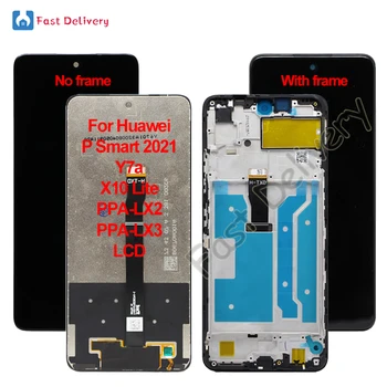 Для Huawei P Smart 2021 ЖК-дисплей для Huawei Y 7a X10 Lite ЖК-дисплей с сенсорным экраном, дигитайзер в сборе, запасные части для аксессуаров