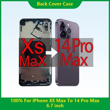 Задняя крышка DIY Для iPhone XS Max до 14 Pro Max Задняя Крышка для iPhone XS Max Выглядит Как Корпус 14 Pro Max Бесплатный Подарок Бесплатная Доставка