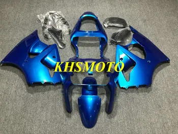Комплект Обтекателей для литья под давлением KAWASAKI Ninja ZX6R 00 01 02 ZX 6R 2000 2001 2002 ABS Синие Обтекатели Кузова + Подарки KV41