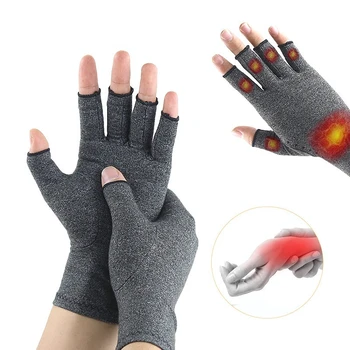 Компрессионные перчатки для женщин и мужчин, Терапевтический браслет, 1 пара Перчаток для компрессионного артрита, поддержка запястья, Облегчение боли в суставах, Бандаж для рук