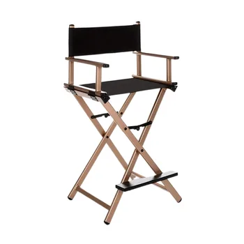 Кресло режиссера-визажиста с высокой алюминиевой рамой Складная уличная мебель Легкое портативное складное кресло режиссера-гримера