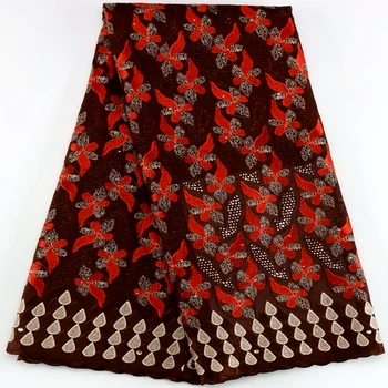 Кружевная ткань из нигерийской вуали 2023, Высококачественная швейцарская кружевная ткань из 100% хлопка с вышивкой камнями Для женщин, Вечернее платье для вечеринок
