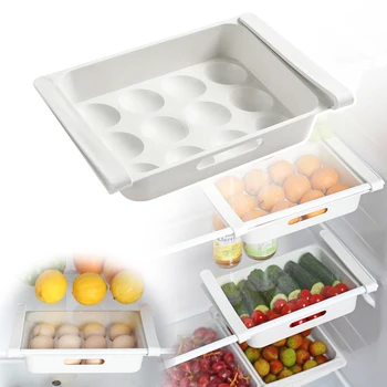 Кухонный Органайзер для хранения пищевых контейнеров Овощей Фруктов, яиц, ящиков для хранения яиц в холодильнике, ящиков в холодильнике