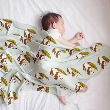 Летнее Детское одеяло класса А, Мягкое бамбуковое хлопчатобумажное Марлевое одеяло для пеленания новорожденных, Постельное белье для младенцев, Аксессуары для пеленания