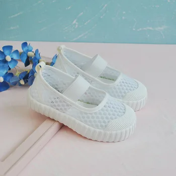 Летняя новая детская сетчатая обувь, повседневные детские сетчатые сандалии с полой дышащей мягкой подошвой для девочек YNN