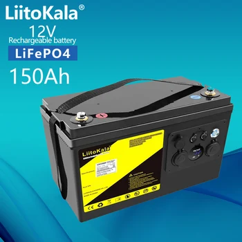 Литий-железо-фосфатные аккумуляторы глубокого цикла Lifepo4 емкостью 12,8 В 150Ач для лодочного моторного инвертора EU US Tax Free